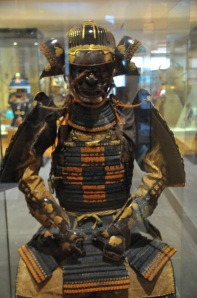 The armor was a gift from Japan's Shogun to King James (I & VI of united England & Scotland) on establishing trading rights, 1613