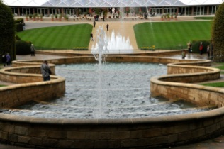 Alnwick Garden fountain, from top
