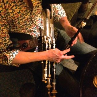 The uilleann pipes, being played