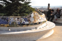 Gaudí's terrace bench